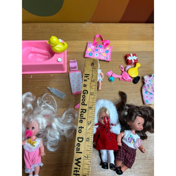 Vintage Y2K Barbie 90s lot accessories little sisters bathtub time Kelly - Picture 6 of 8